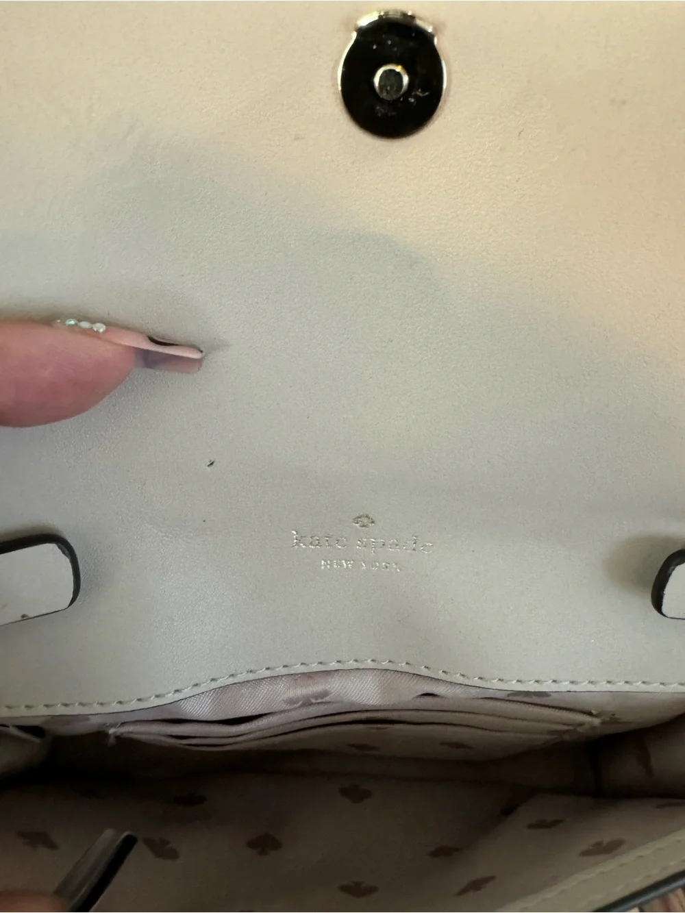 kate spade Blush Pink Saffiano Crossbody Wallet